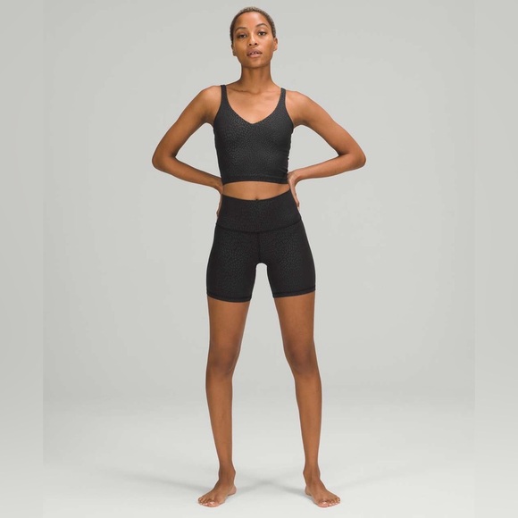 Lululemon Align Tank Top in Jewel Emboss Black Size 2 - Picture 3 of 7